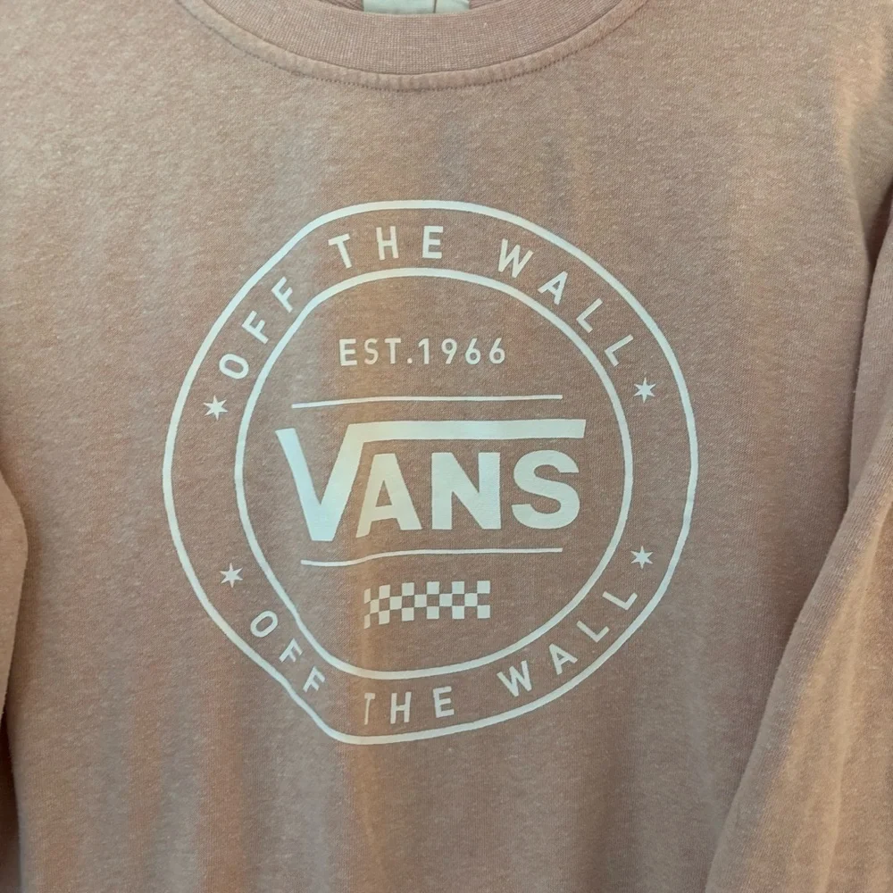 Vans Women's Light Pink Crew Neck Sweater - Picture 4 of 13